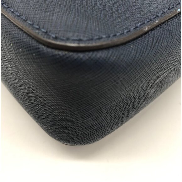 Michael Kors Navy Blue Leather Large Jet Set East West Crossbody Bag - Picture 7 of 11